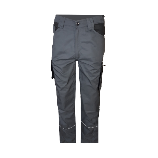 Pantalon de travail bicolore homme avec rehausse dos