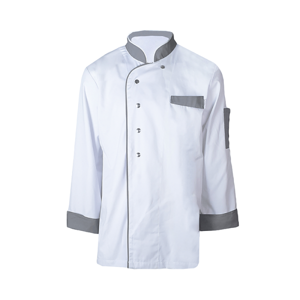 Veste de cuisine bicolore