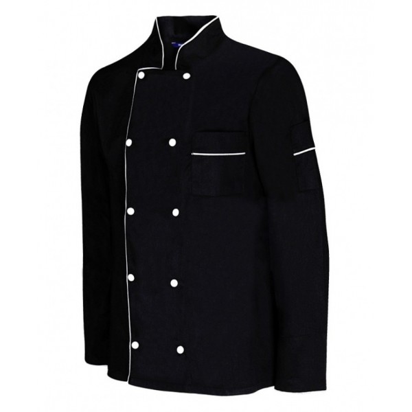 Veste de cuisine plastron double contrasté (Homme)