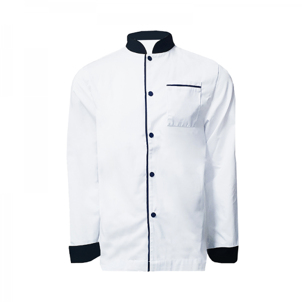 Veste de cuisine bicolore homme