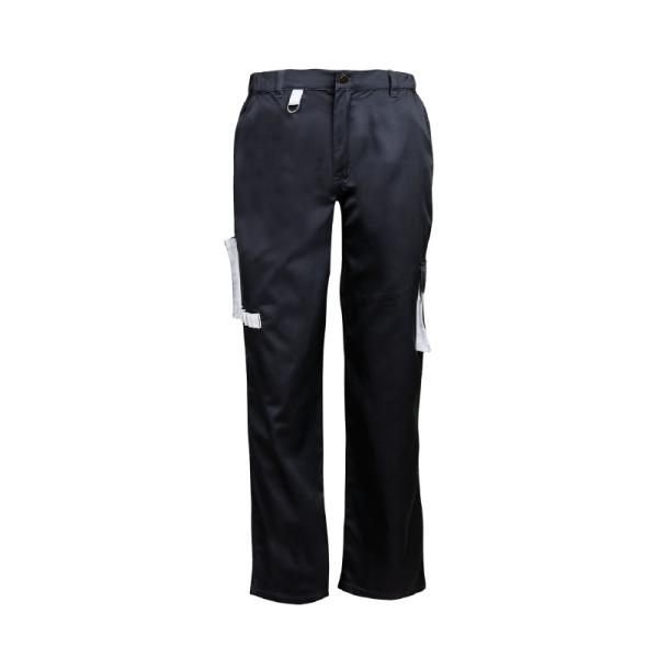 Pantalon de travail bicolore homme avec ceinture semi elastiquée